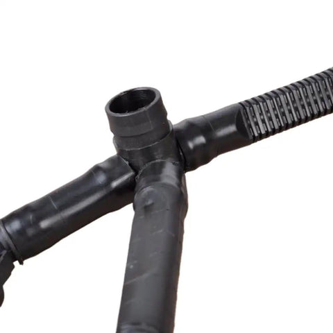 Premium Auto Crankcase Breather Vacuum Hose Kit Replaces 078103224 And 078103223B Fits A4 A6 2.8 V6 Cars Made From Ninety Five To Two Thousand Two For Your Daily Ride black rubber hose connector close-up