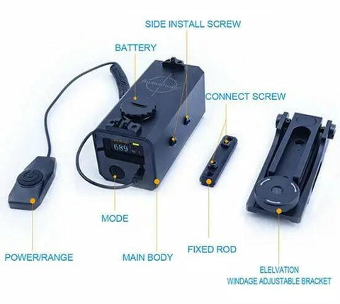 Mini Tactical Laser Rangefinder Dead Nuts Reliable For Field Hunting And Shooting With Legit Precise Yardage Meter Optimally Engineered As Archery Crossbow Sight Mate Finder