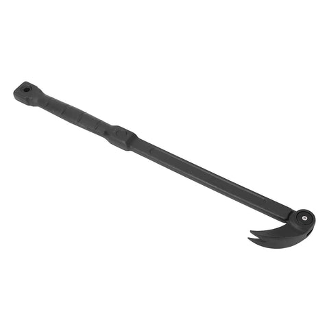 Extendable Indexing Pry Bar To Rip Off Stubborn Tire Beads And Clean Alloy Rims Smooth Heavy Duty CR V Steel with knuckle guard.