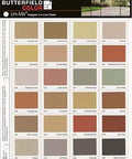 Color chart featuring various shades for concrete mixes including Mocha Brown and more, for Top Rated Stained Concrete Crack Filler For Driveway Patio Pool Deck Walkway Restoration Water Activated Heavy Duty Patch Mix In Mocha Brown Shade Straight Up Solid Fix.