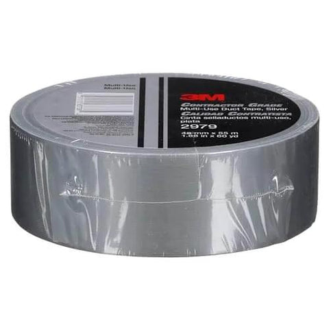Multi-Use Silver Duct Tape 1.88 in x 60 yd x 7 mil, 1 Pack, Contractor Grade Temporary Repair roll in packaging