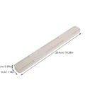 Dead Easy Self Adhesive Drawer Slide Guiding Rails For Quick Cabinet Closet Wardrobe Project Super Smooth Glide Peel And Stick Tape Compact Design No Sweat Setup Quick Fix Two Pack, 10.39 inch white rail close-up.