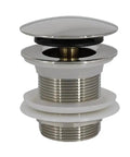 Heavy Duty EZ-Click Dome Style Bathtub Drain Without Overflow Premium Brushed Nickel with smooth dome design.