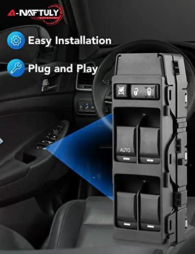 Left Driver Side Go To Master Power Window Switch For Dodge Avenger Charger 2006 2014 in car interior, highlighted features