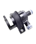 Straight Bolt Up Electric Water Pump Assembly Direct Swap For Byd T3 M3 Yuan Ev And Yuan Pro Rides Silent showing electric radiator pump side view.