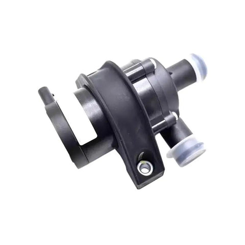 Straight Bolt Up Electric Water Pump Assembly Direct Swap For Byd T3 M3 Yuan Ev And Yuan Pro Rides Silent showing electric radiator pump side view.