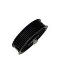 Heavy Duty Engine Drive Belt Idler Pulley For BMW F20 F30 E60 E65 E90 And FAW Cars black plastic pulley side view