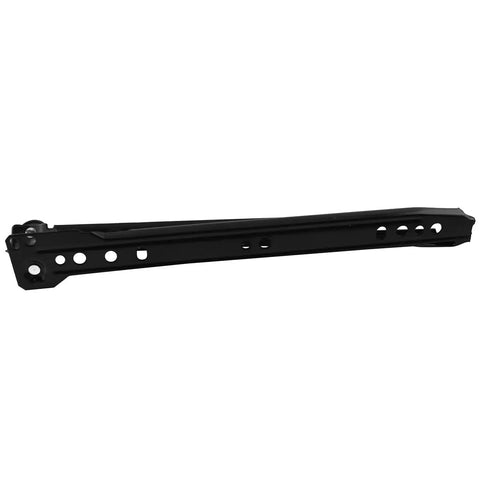 Top Shelf Black Cold Rolled Steel Bottom Mount Drawer Slides 4 Pack Featuring Hella Smooth Gliding Action for kitchen use.