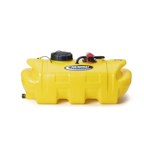 Bronze 15 Gallon Spot Sprayer For ATVs And UTVs With 12V Diaphragm Pump 1.2 GPM 60 PSI yellow tank side view