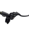 Left Hand Hydraulic Brake Lever Master Cylinder for Mini Bike ATV Quad Dirt Bikes, Seven Eighths Inch, side view, black metal