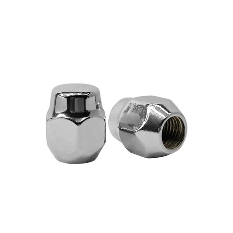 4 Pack M12X1.5 Chrome Wheel Lug Stud Nut Set For Mazda Cars including Miata MX 5 2 3 5 6 CX Series MPV Protege RX 7 8 and more