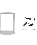 Compatible With 2020 To 2025 Model Y Electric Retractable Sunroof Sunshade Premium 5 Layer Heat Blocking Material components and installation tools.