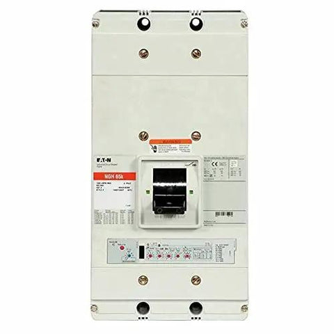 Heavy Duty Molded Case Circuit Breaker NGH312032E front view, white polymer housing designed for power distribution on job sites.
