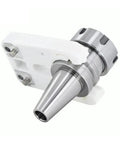 Precision Tool Holder Clamp Grippers HSK40 For CNC Spindles ATC Systems Secures Knife Shanks angle view with alloy steel and white base.