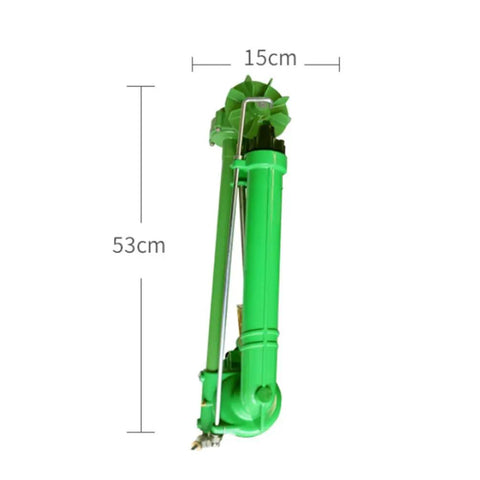Heavy Duty Irrigation Spray Gun With Adjustable Angle Turbine Sprinkler And Replaceable Nozzles metal garden tool 53cm 15cm