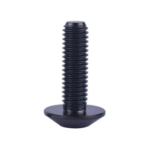 Badass Grade 5 TC4 Titanium Bolts M5 M6 M5x15 mm Button Head T25 Torx Screws Black Anti Corrosion Fastener close-up view