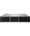 No Sweat Big Iron Rack Server Bundle With Dual Intel Xeon Gold 6430 32 Core 2100 Megahertz And One Terabyte Ddr5 Ram Featuring Secure Raid Storage Plus Windows Server 2022 Standard Edition For Cloud Scaling front view of server rack with multiple drive bays and cooling vents.