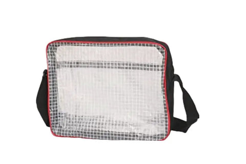 Heavy Duty Antistatic Engineer Storage Bag With Clear Window And Side Zipper For Quick Access, 400x300x80 mm, black outer shell