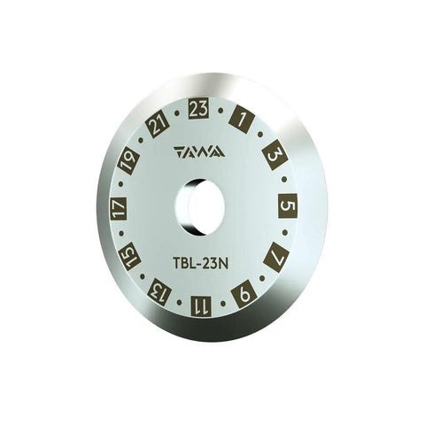Close-up of FC-30 Optical Fiber Cleaver tungsten blade, numbered TBL-23N, metallic circular design with center cutout.