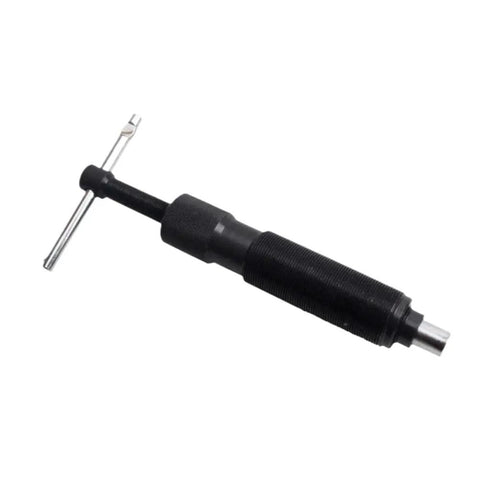 Real Badass 10 Ton Hydraulic Ram Rod Replacement Hub Puller for Pulleys,  durable black steel tool for heavy shop use.
