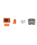 Dead Nuts Accurate Stud Finder And Wall Scanner With Electrical Wire Detector Plus Cable Locator For Concrete Walls and Rebar Depth Gauge with LCD display components.