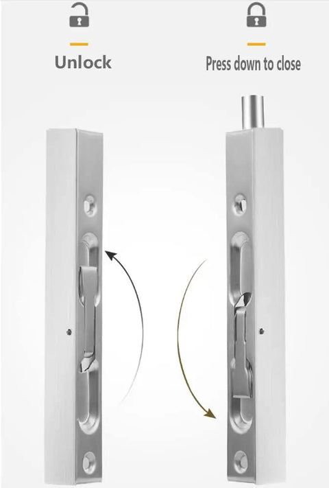 Legit Heavy Duty Double Door Flush Latches Slick Concealed Bolt Kit Brushed Silver Stainless Steel Recessed Hardware Tight Fit For Dead Simple Install And Secure Home Fixes