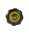 Top view of Five In One Screwdriver And Nut Driver With Cushion Grip showing end mark with '5 in 1' text.