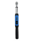 Electric Digital Torque Wrench With Half Inch Bidirectional Ratchet Head And Flexible Adjustable Controls delivers precision with LCD display.