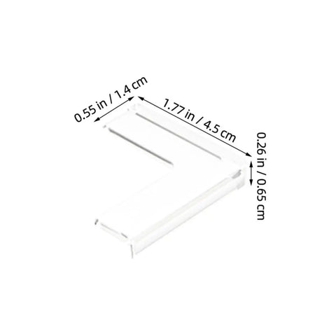 8Pcs Silicone Corner Bumpers For Furniture And Table Edges Easy Install Anti Collision Guards Safe Baby Proofing image with dimensions