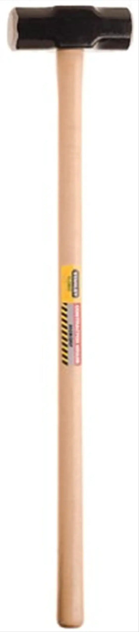 Tough As Nails Ten Pound Sledge Hammer With Hickory Handle And Forged Steel Head Hardened Tempered For Heavy Demolition Construction