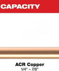 Streamline ACR Press Jaw Kit for M18 FORCE LOGIC Tools, 1 Quarter Inch to 7 Eighth Inch Capacity, copper tubing