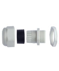 10-Pack M16x1.5 Nylon Cable Gland Connectors With Locknuts Hella Waterproof Polyamide Cable Grip disassembled parts view.