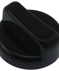 Black plastic knob from Five Piece Universal Gas Appliance Knob Set With D Shaped Stem Ignition Lighter For Tabletop Stoves