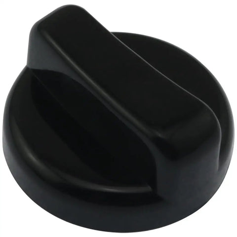 Black plastic knob from Five Piece Universal Gas Appliance Knob Set With D Shaped Stem Ignition Lighter For Tabletop Stoves