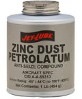 Zinc Dust Petrolatum Anti-Seize Compound For Fasteners And Machinery, A High Temp Lubricant That Prevents Galling And Seizing, Ideal For Automotive And Industrial Applications, Catalog 8030-00-292-1102 in a grey container with red logo and product details.