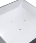 Outdoor Patio Heater Heat Shield Square Aluminum Reflector For 4-Sided Glass Tube Heaters Replacement Top Cover With Three Pre-Drilled Holes