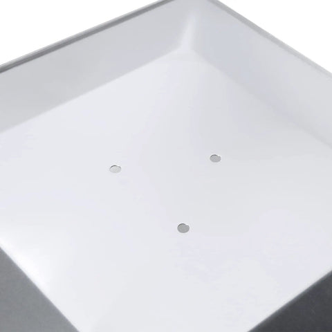 Outdoor Patio Heater Heat Shield Square Aluminum Reflector For 4-Sided Glass Tube Heaters Replacement Top Cover With Three Pre-Drilled Holes
