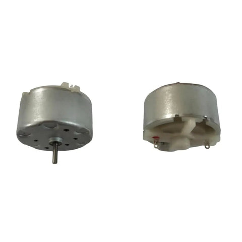 Electric Micro Motors 3V 2700 RPM 32x19mm Small DC Motors 4 Pack, front and rear view