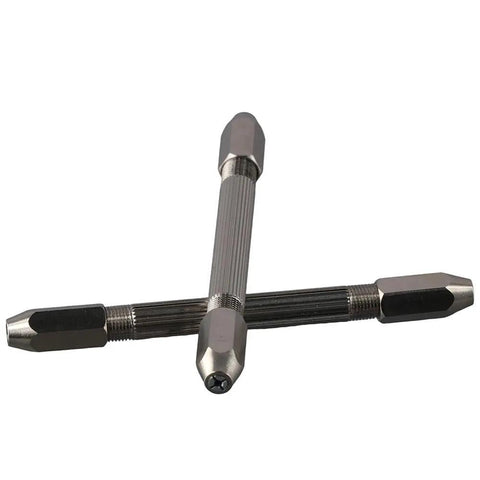 Top Tier Hex Hand Drill Pin Vice With Double Ended Micro Drill Bits For Jewelry Making And Watch Repair durable alloy drill tips.
