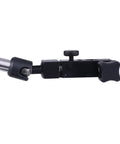 Qnkaa magnetic base stand for digital dial indicator, side view with quick-release knob.