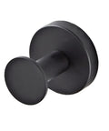 Heavy Duty Black Stainless Steel Wall Hook features a sleek rounded design for organizing jackets and backpacks in garage.
