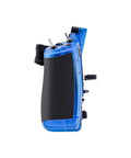 Side view of Rad ExpressLRS GX12 Crush Dual Band GeminiX Controller with blue casing and foldable antennas visible