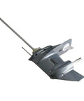 Heavy Duty Marine Lower Unit Assembly With Long Drive Shaft For 40HP 40G 40J Outboard Engines, gray with stainless steel shaft