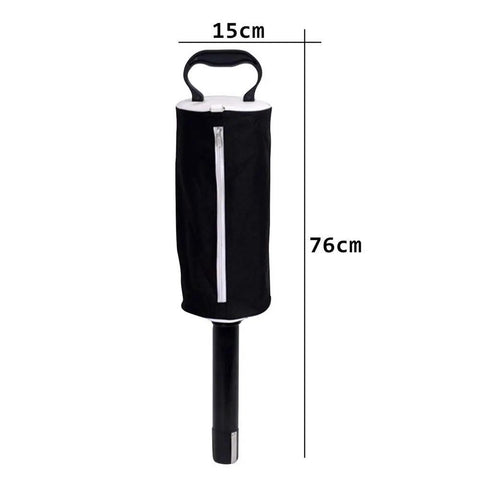 Portable Golf Ball Retriever With Pocket Shag Bag And Handle Frame Detachable Shaft For Easy Storage Water Resistant