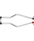 Adjustable Drag Link Set For Lawn Tractors Left And Right Hand Replacement Links Replaces 194740 194741 To Restore Steering Precision And Smooth Handling On AYP EHP Built Models Swap In Easily And Get Your Ride Steering Back On Track., silver steel left and right drag links for lawn tractor steering replacement
