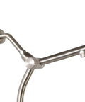 No Drill 21 Inch Adjustable Height Shower Bar For Fixed Shower Head And Handheld Sprayer With Diverter And Rotating Valve Easy Slide Extension Satin Nickel Finish close-up