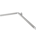 Peened Finish L Shaped Bathroom Grab Bar 24x36 Inches Built Tough For Real Life, Supports Up To 500 Lbs, Stainless Steel Finish