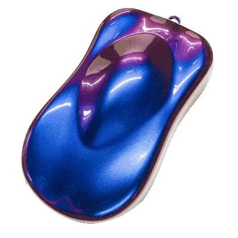 Professional Colorshift Automotive Paint Basecoat Midcoat Hybrid Gallon Ready To Spray With Slow Reducer Formula Hella Slick Top Shelf Finish For Custom Cars And Trucks Hot Rod Restores color sample in blue and purple shades.