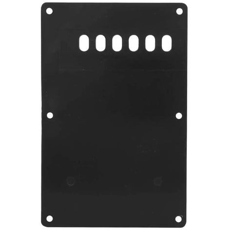 Six Hole Guitar Back Plate for Electric Guitars, Durable Plastic Rear Cover Plate Cavity Shield, Pickguard Backplate Replacement