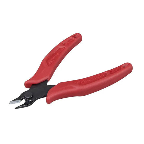 Ultra Slim 5-Inch Diagonal Flush Cutters For Micro Wire And Zip Ties, Precise Flat Cut With Pinch Cutting, Tight Space Cutter